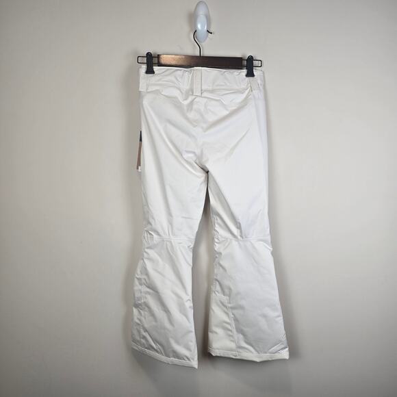 The North Face Girls Sz S/7-8 Freedom Insulated Snow Pants White Dune Snowboard - Picture 4 of 4